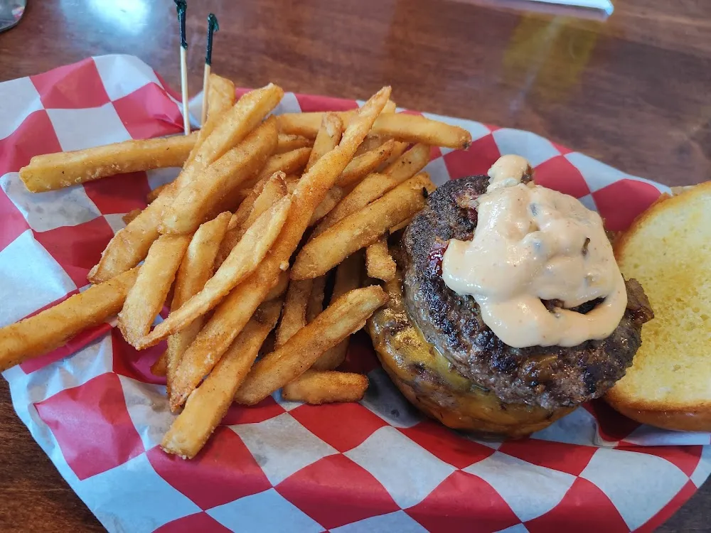 The Big Louie Burger and Fries